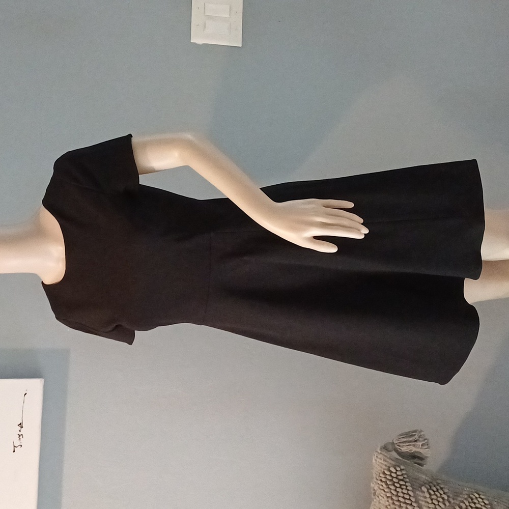 Emporio Armani little black fit & flare mini dress S 38
